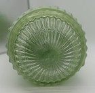 Vintage Art Deco T-82 Skyscraper Torpedo Lamp Shade Green Satin Glass 1930s