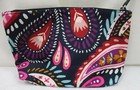  Vera Bradley Lighten Up Large Cosmetic Bag Painted Paisley Nwt