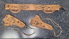 Vtg 1959-65 Hubley Colt 45 Cap Gun 2 Pc W  Leather Rhinestone Holster Very Nice 
