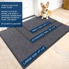 Front Door Mat Indoor Outdoor Entrance  Waterproof Heavy Duty Doormat  Fade Resi