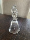 Bohemia Crystal Santa Bell Made In Czech Republic 24  Pbo In Box