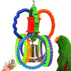 Bonka Bird Toys 3836 Ring Jumble Puzzle Tug Play Parrot Cage Toy