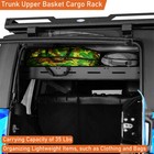 Hooke Road Trunk Upper Cargo Rack Basket For 07-18 Jeep Wrangler Jk 4dr Hardtop