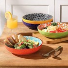 Ceramic Pasta Bowl  40 Oz  Large Salad Bowl  Dinnerware Bowl Set  4 Pieces