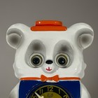 Vintage 1960s Mi-ken Baby Animal Wall Clock Moving Eyes Working Animation Japan