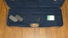 Negrini Fitted O u Shotgun Hard Case Two Barrels Tube Sets Leather Trim