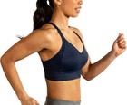 Brooks Womens Drive Interlace Sports Bra Navy 32 C d Nwt  50