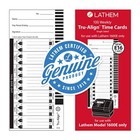 Lathem Trualign E16 Time Cards For 1600e  Weekly  1-sided  4  X 9   White  