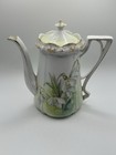 Vintage R  S  Prussia Chocolate Pot And Creamer - E1900 s - Red Stamp