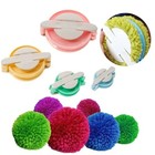 Pom Pom Maker Kit 4 Sizes Diy Fluff Ball Weaver For Yarn Craft Knitting Tool