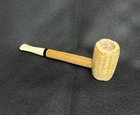 Corn Cob Poker Estate Smoking Pipe - Unsmoked