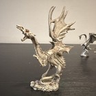 Pewter Fantasy Dragon Figurines statues Set Of 2  tom Meier rawcliffe 
