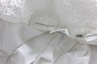 Anthropologie White Cotton Crib Bed Skirt Crochet Lattice Tassels Textured 2017