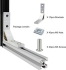 10 Set 78x78mm 2020 Aluminum Extrusion T Slot Corner Bracket 20 Series Extruded