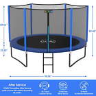 Trampoline For 2-3 Kids 8ft 10ft Trampoline For Adults With Enclosure Net 800lbs