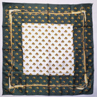 Vintage 1970s Equestrian Horse Scarf Sport Scarves   Made In Japan  26 5 x26 5 