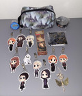 Lot Of Harry Potter Items Cosmetic Bag  Ribbon  Coaster  Mirror  Clips  All New 