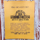 Original 1973 Circle Theatre The Hot L Baltimore Paper Poster Wheat Paste Window