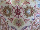 Aubusson European Old Worldrug Look Unique Pattern Point Needlepoint Pillow Nwot