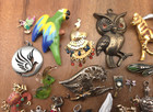 Vintage - Now 25 Piece Animals Bugs Pendants Charms Craft Jewelry Making Lot  9