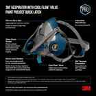 3m Quick Latch Half Face Respirator Facepiece Mask W  Cartridge Filter Option