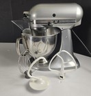 Kitchenaid Artisan Tilt-head Stand Mixer Gray 5 Qt 325w 10-speed W  Bowl Tested