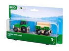 Brio World Farm Tractor Toy  with Load  For Kids Age 3 Years Up - Wooden Railway