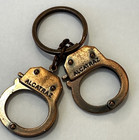 Alcatraz Handcuffs Keychain Copper Prison Inmate Novelty Gift
