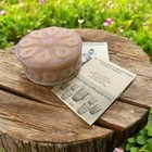 Weishar Moon   Stars Glass Powder Puff Dresser Vanity Box With Lid Pink 