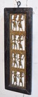 Vintage Brass Wall D  cor Tribal Figures Panel Original Old Hand Crafted Engraved
