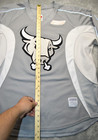 San Antonio Rampage Hockey Sewn Silver Jersey Reebok Ccm Size 58  Ahl American