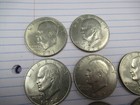 Lot Of 10 Eisenhower Ike Clad Silver Dollars 1971 1972 1974 1976 None Are Silver
