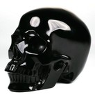 Huge 5 0  Black Obsidian Carved Skull  Super Realistic  Crystal Healing