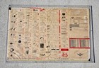 Vintage Bsa Motorcycle 1952 Advertising Poster Sign Parts Accessory List Rare