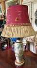 Antique Japanese Porcelain Satsuma Vase Lamp Signed