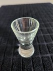 Vintage Libbey Flare Clear Heavy Bottom Shot Glass     2    Tall