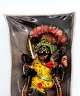 Hindu Deity Figure Kali Black Goddess Mini Handmade Sealed In Orig Box 4 Arms