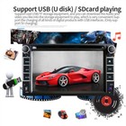6 2  2 Din Car Stereo Radio Cd Dvd Player Gps Bluetooth Usb tf fm W rear Camera