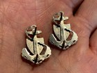 Vintage Uscg Coast Guard Chief Petty Officer Cpo Military Insignia Pins Pair