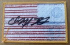Iss-9 Crew  fincke-padalka  Signed stamped Soyuz Tma-4 iss Flown Usa Flag Patch 