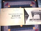Vintage Original Singer Slant Needle 404 Sewing Machine Owner s Manual Booklet