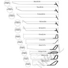 Whdz 66pcs Car Paintless Dent Repair Tool Kits Push Rods Hammer Lighting Board