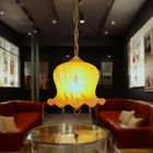 Opulent 60s Ceiling Light Oberglas Austria Oberglash  tte Vintage