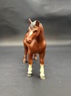 Vintage Enesco Horse Figurine E-2405 Chestnut Brown Japan 4 5   