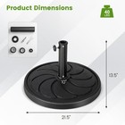 40 Lbs Patio Round Umbrella Weighted Base Heavy-duty Table Market Stand Outdoor