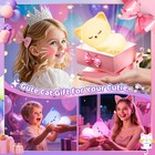 16 Color Cat Night Light Kids Nursery Rechargeable Silicone Dimmable Led Lamp