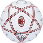 Zlatan Ibrahimovic Ac Milan Autographed White Logo Soccer Ball