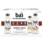 Bai Antioxidant Infused Water Beverage Puna Coconut Pineapple 18 Fl Oz 12 Pack F