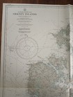 Original Antique Map Territory Nautical Chart Orkney Islands Scotland