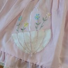 Vintage Pinafore Apron Dress Floral Embroidery With Lace Detail Approx 12m